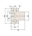 CUÑA 1MM PARA BISAGRAS MAMPARA ASSA ABLOY