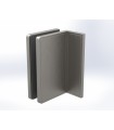 FIJO INOX AISI-304 - VIDRIO 8/10MM