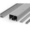 JUEGO DE PERFILES FRONT CON "U" INFERIOR - LONGITUD: 4000MM