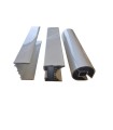 CONJUNTO DE PERFILES VIDRIO/PARED 4 M
