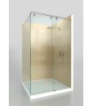 KIT Nº3 MAMPARA CORREDERA STEL ANGULO 90º 1200X800 DERECHA