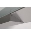 TAPA INF. LED DERCH. ATORNILLAR LUMIA PLATA MATE