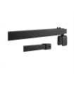BARRA EXTENSIBLE  VIDRIO/PARED CUADRADA