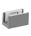 GUIADOR INFERIOR REGULABLE ALUMINIO - VIDRIO 8/12MM