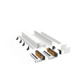 KIT SV-Q110 DOBLE RETENEDOR PLATA MATE 2M. -912/14