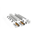 KIT SV-Q110 DOBLE RETENEDOR PLATA MATE 3M. -912/15