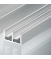 CARRIL DOBLE DESLIZAMIENTO V-4MM  DURA 2,5M