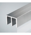 PERFIL GUIA DOBLE V-6MM DURUS 2,5M